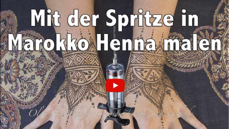 Thumbnail für Video 1: Wie in Marokko ein Henna-Tattoo gemalt wird