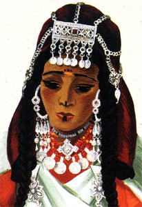 Femme des Imerrhane, Ouarzazate, Maroc